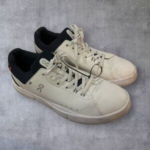 On Running Men's Cream and Black Sneakers size 10.5